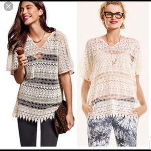 CAbi Love Carol Collection Lace Crochet Off-White